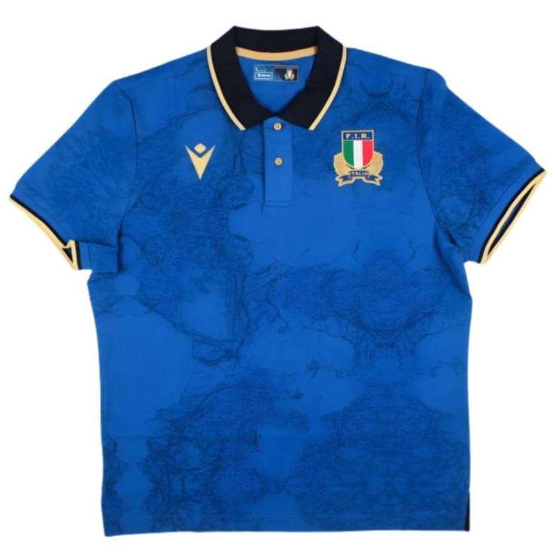 RUGBY ITALIE - MAILLOT COTON MATCH HOME MM - MACRON - Saison 2025/26