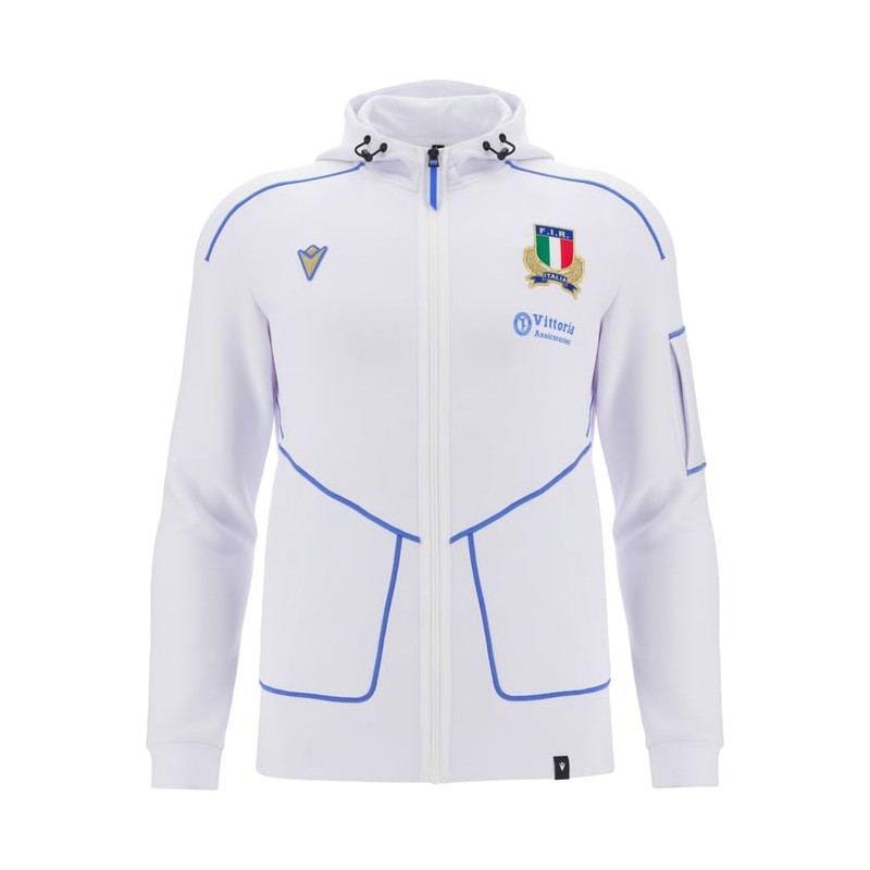 RUGBY ITALIA – FELPA CAPPUCCIO ATH KANAK - MACRON - Stagione 2025/26