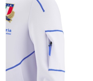 RUGBY ITALY – SWEATSHIRT HOODIE ZIP ATH KANAK - MACRON - Season 2025/26