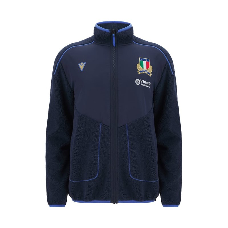 RUGBY ITALIEN – SWEATSHIRT ATH TEDDY - MACRON - Saison 2025/26