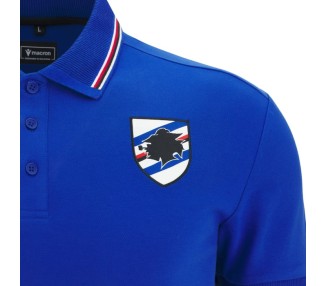 UC SAMPDORIA – POLO PLAYER TRAVEL COTTON SHIRT - MACRON - Season 2025/26