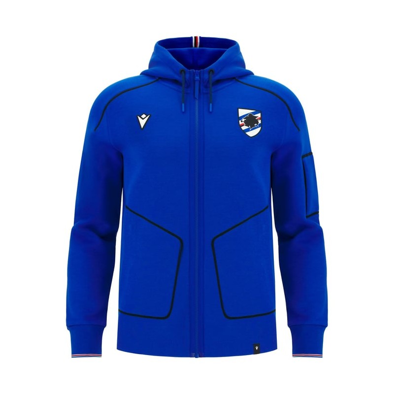 UC SAMPDORIA – SWEAT CAPUCHE COTON TRAVEL - MACRON - Saison 2025/26