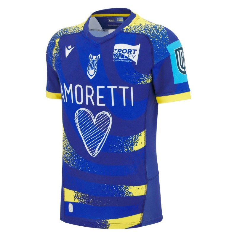 ZEBRE RUGBY ITALIA – MAGLIA GARA BODYFIT HOME 2025/26 - MACRON