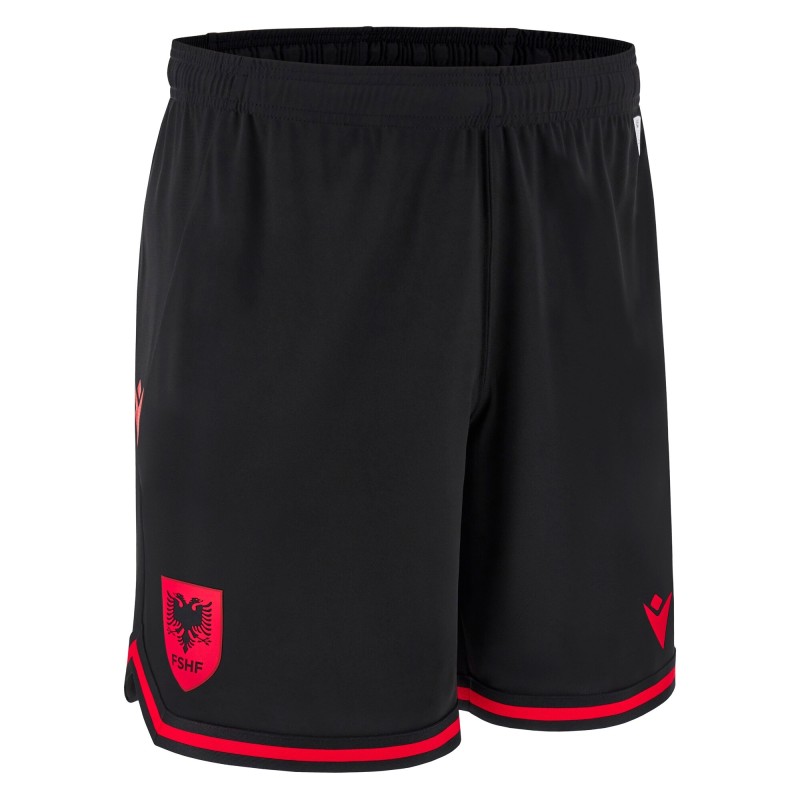ALBANIA FÚTBOL - PANTALONES CORTOS MATCH HOME - MACRON - Temp. 2025/26