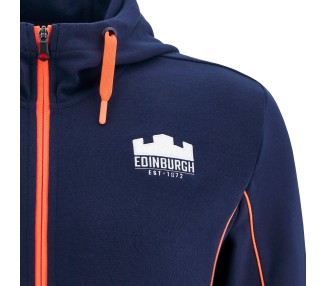 EDINBURGH RUGBY – KAPUZENSWEATSHIRT ZIP HOODIE TRAVEL - MACRON - Saison 2025/26