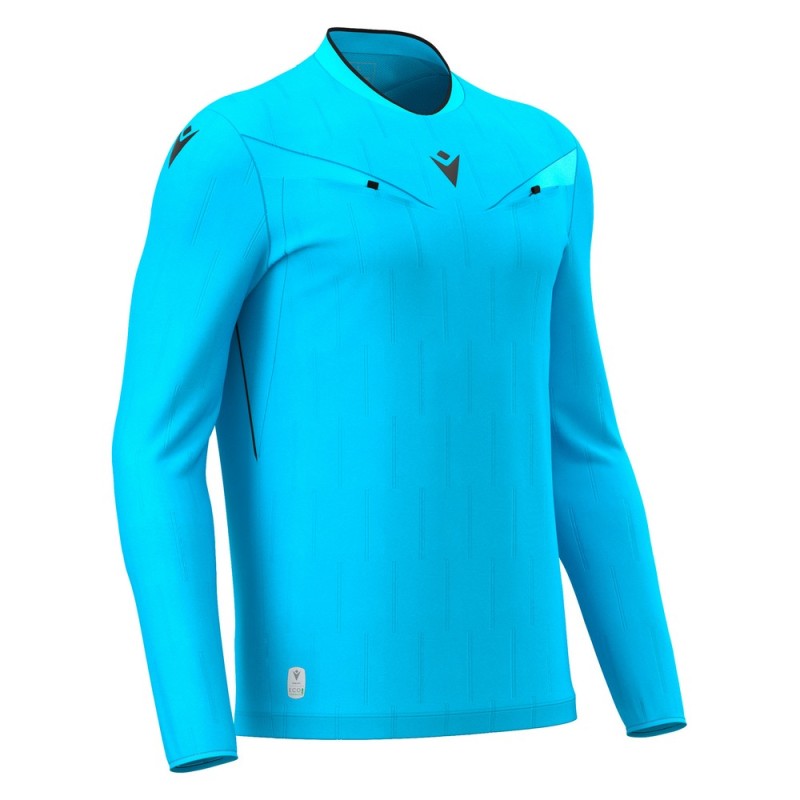ECO SHIRT FOOTBALL SOCCER REFEREE MENDEZ LS - MACRON - Size 2XS - 3XL