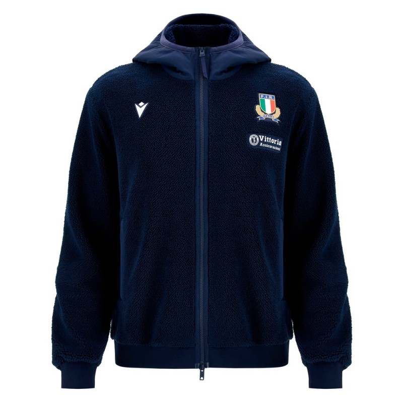 RUGBY ITALIEN – SWEATSHIRT ATH TEDDY - MACRON - Saison 2026/27