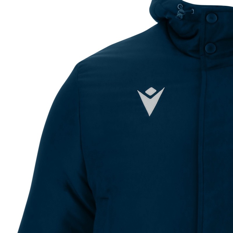 PADDED LONG BENCH JACKET PARKA HOOD TURVEY - MACRON - Sizes from S to 5XL - Picture 8 of 9