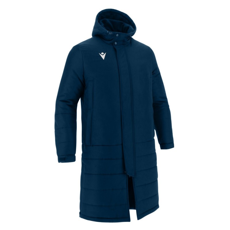 PADDED LONG BENCH JACKET PARKA HOOD TURVEY - MACRON - Sizes from S to 5XL - Picture 6 of 9