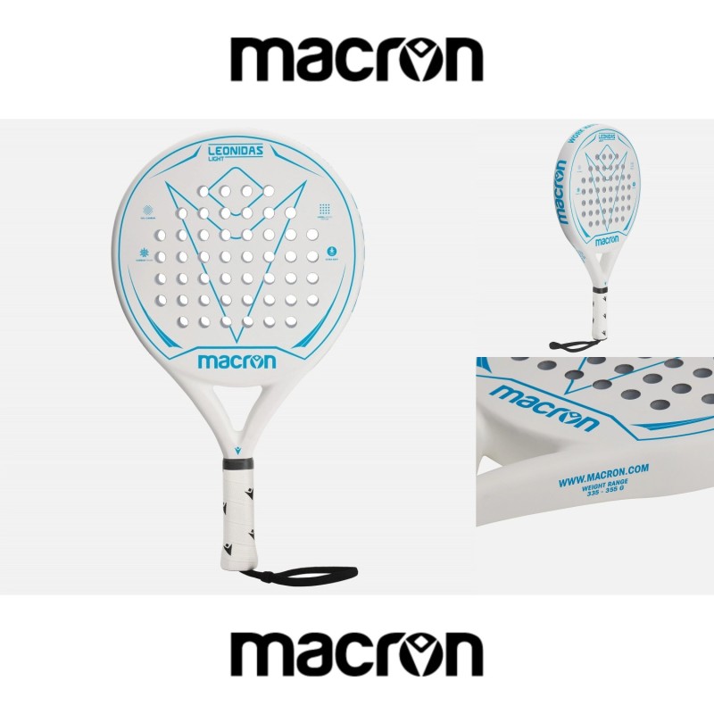 RAQUETTE PADEL LEONIDAS LIGHT FREQUENCY - MACRON