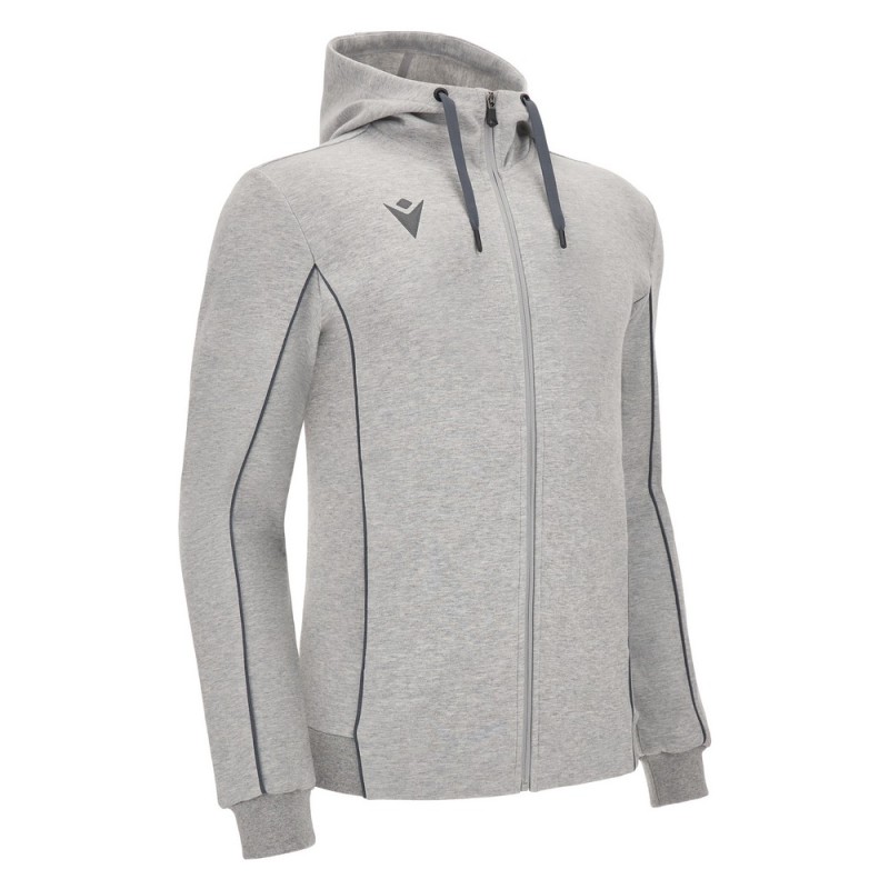 FELPA CON CAPPUCCIO ZIP STAGE ECO COTONE - MACRON - Taglie da S a 5XL