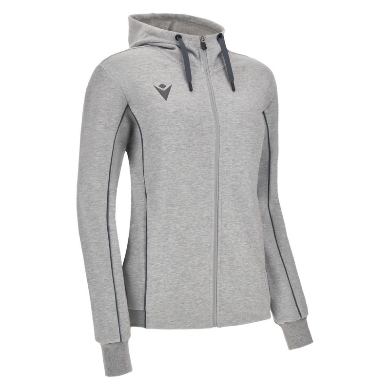 KAPUZEN PULLOVER DAMEN SWEATSHIRT ZIP ECO BAUMWOLLE BASS - MACRON - XS bis 3XL