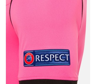 EURO 2020 UEFA ÁRBITRO HOMBRE - CAMISETA MATCH DAY ROSA SS - FÚTBOL MACRON