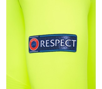 EURO 2020 UEFA REFEREE MAN - MATCH SHIRT YELLOW LS - FOOTBALL SOCCER MACRON