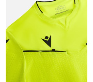 UEFA ARBITRO UOMO CALCIO MACRON - MAGLIA MATCH DAY GIALLO M/C – 2023/25