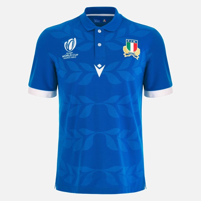 RUGBY ITALY - COTTON SHIRT HOME MM - MACRON - RWC 2023 RUGBY ITALY - COTTON SHIRT HOME MM - MACRON - RWC 2023