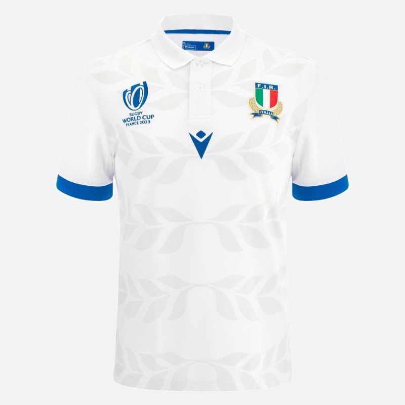 RUGBY ITALIA – MAGLIA COTONE GARA AWAY MM - MACRON - RWC 2023 RUGBY ITALIA – MAGLIA COTONE GARA AWAY MM - MACRON - RWC 2023