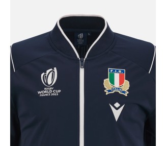 RUGBY ITALIA – CHAQUETA ANTHEM AVEC ZIP - MACRON - RWC 2023