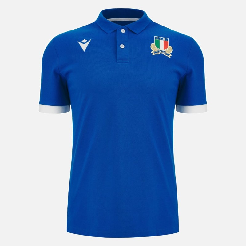RUGBY ITALIA - CAMISETA COTON HOME MM - MACRON - Temporada 2023/24 RUGBY ITALIA - CAMISETA COTON HOME MM - MACRON - Temporada 2023/24