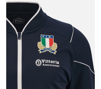 RUGBY ITALIA – CHAQUETA ANTHEM AVEC ZIP - MACRON - Temporada 2023/24
