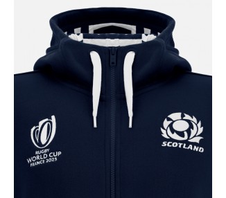 RUGBY SCOTLAND – HOODY SWEATSHIRT COUNTRY ZIP COTTON – MACRON – RWC 2023