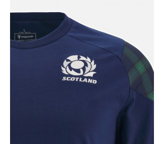 RUGBY SCOZIA – MAGLIA TRAVEL COTONE NAVY - MACRON - Stagione 2023/24