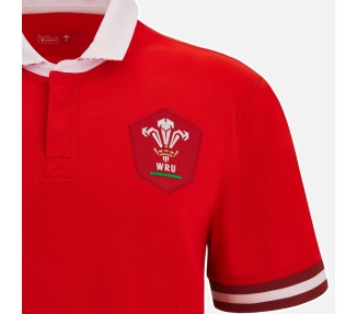 RUGBY GALES - CAMISETA COTON MATCH HOME MM - MACRON - Temporada 2023/24