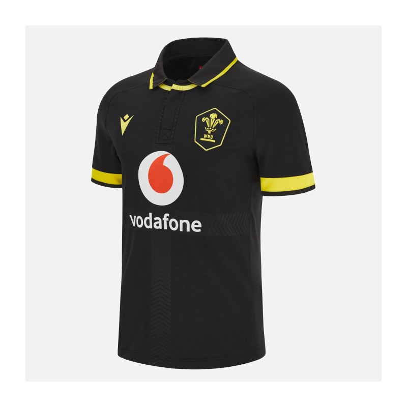 RUGBY GALES - CAMISETA MATCH BODY FIT AWAY - MACRON - Temporada 2023/24 RUGBY GALES - CAMISETA MATCH BODY FIT AWAY - MACRON - Temporada 2023/24
