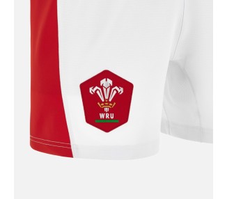 RUGBY GALES - PANTALONES CORTOS MATCH HOME - MACRON - Temporada 2023/24
