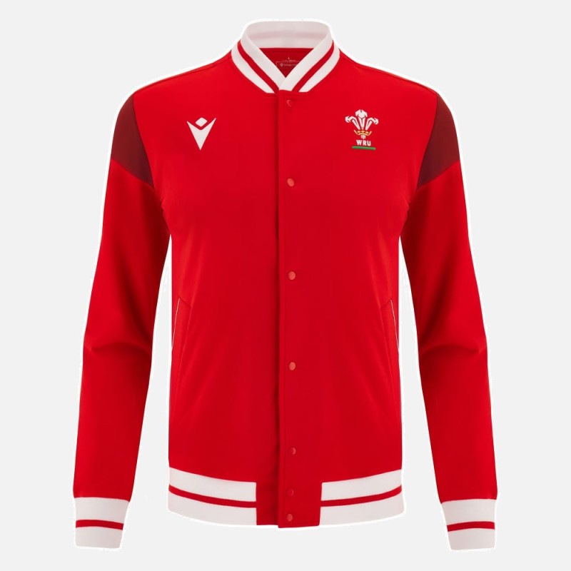 RUGBY GALLES – GIACCA ANTHEM CON ZIP - MACRON - Stagione 2023/24 RUGBY GALLES – GIACCA ANTHEM CON ZIP - MACRON - Stagione 2023/24