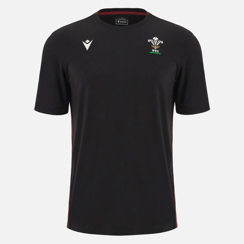RUGBY WALES – SHIRT TRAVEL COTTONPOLY BLACK - MACRON - Season 2023/24 RUGBY WALES – SHIRT TRAVEL COTTONPOLY BLACK - MACRON - Season 2023/24