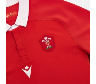 RUGBY GALES - CAMISETA MATCH BODY FIT HOME - MACRON - RWC 2023