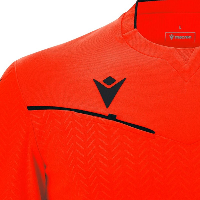 ECO SHIRT FOOTBALL SOCCER REFEREE PONNET SS - MACRON - Size 2XS - 3XL - Picture 12 of 15