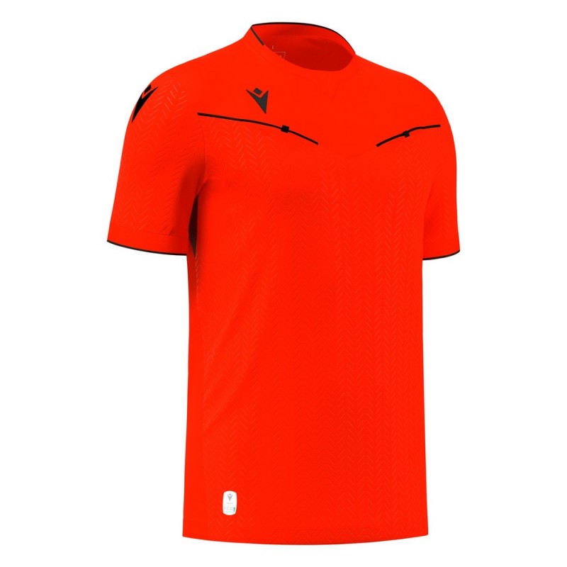ECO SHIRT FOOTBALL SOCCER REFEREE PONNET SS - MACRON - Size 2XS - 3XL - Picture 9 of 15