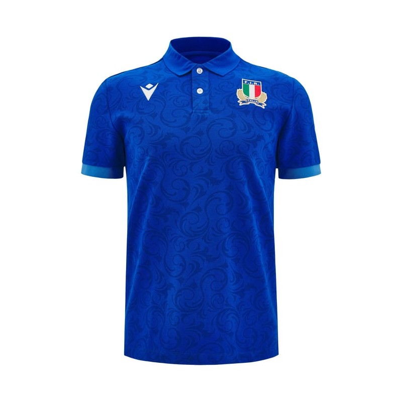 RUGBY ITALIEN - TRIKOT BAUMWOLLE MATCH HOME MM - MACRON - Saison 2024/25 RUGBY ITALIEN - TRIKOT BAUMWOLLE MATCH HOME MM - MACRON - Saison 2024/25