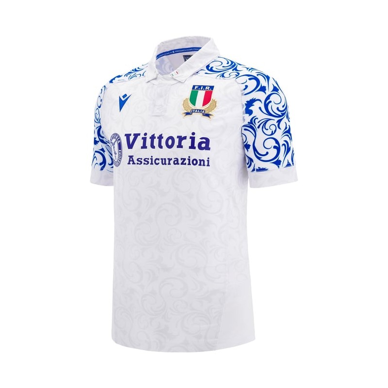 RUGBY ITALIEN ITALIA - MATCH TRIKOT BODYFIT AWAY - MACRON - SAISON 2024/25 RUGBY ITALIEN ITALIA - MATCH TRIKOT BODYFIT AWAY - MACRON - SAISON 2024/25