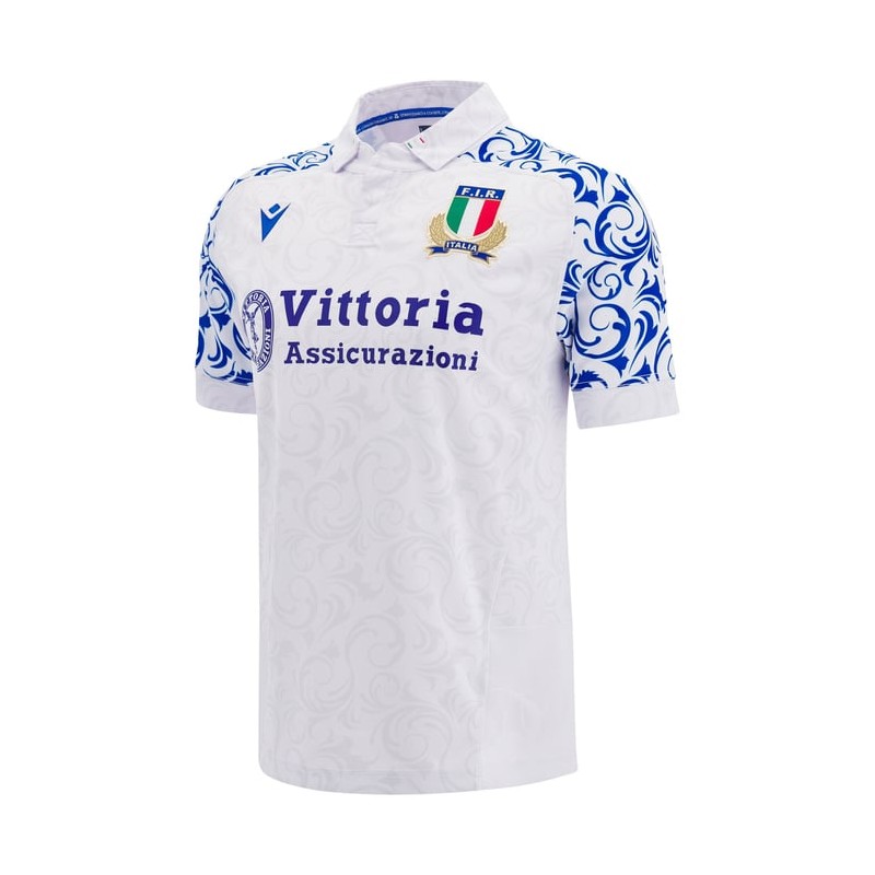 RUGBY ITALIEN ITALIA - MATCH TRIKOT AWAY - MACRON - Saison 24/25 RUGBY ITALIEN ITALIA - MATCH TRIKOT AWAY - MACRON - Saison 24/25