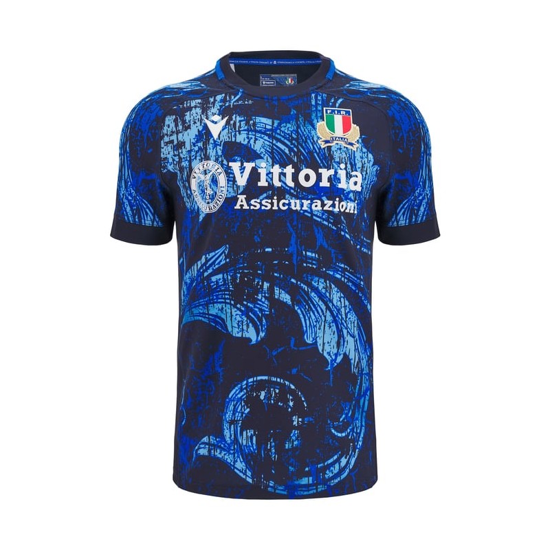 RUGBY ITALIEN - TRIKOT TRAINING JERSEY - MACRON - Saison 2024/25 RUGBY ITALIEN - TRIKOT TRAINING JERSEY - MACRON - Saison 2024/25