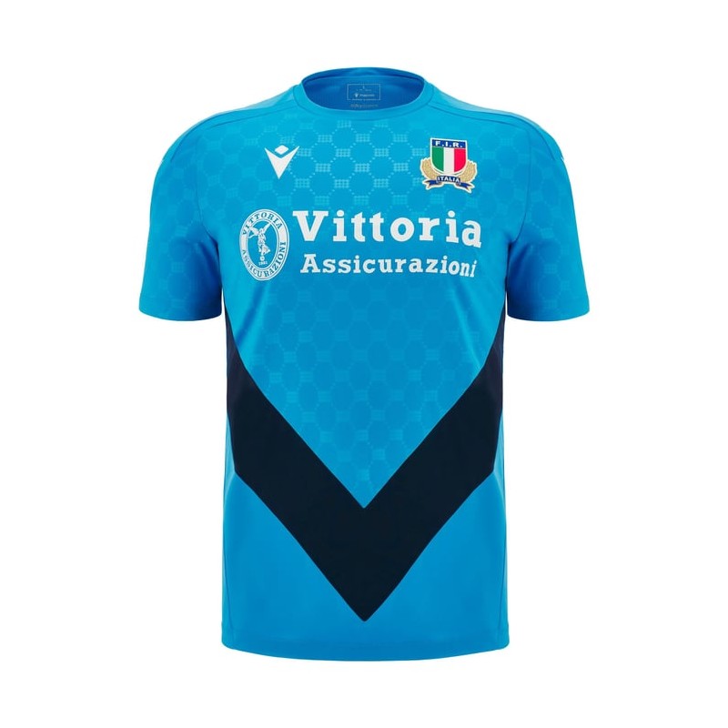 RUGBY ITALIE - MAILLOT TRAINING - MACRON - Saison 2024/25 RUGBY ITALIE - MAILLOT TRAINING - MACRON - Saison 2024/25