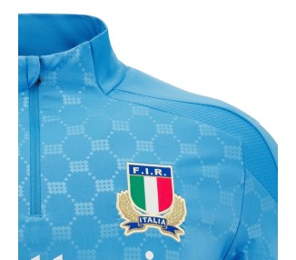 RUGBY ITALIA – GIACCA TUTA ALLENAMENTO 1/4 ZIP - MACRON - Stagione 2024/25