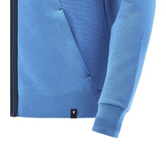 RUGBY ITALIE – SWEAT À CAPUCHE ATHLEISURE COTTON ZIP - MACRON - Saison 2024/25