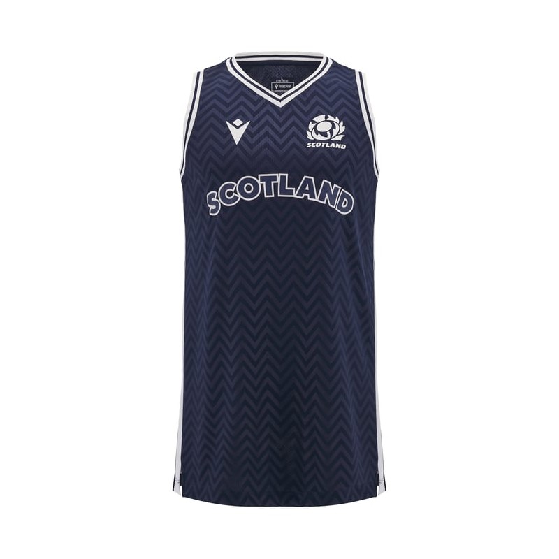 RUGBY SCHOTTLAND - MUSKELSHIRT TRIKOT POLY DRY - MACRON - Saison 24/25