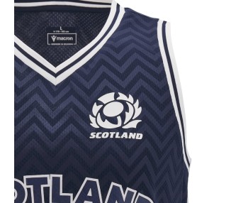 RUGBY SCHOTTLAND - MUSKELSHIRT TRIKOT POLY DRY - MACRON - Saison 24/25