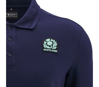 RUGBY ÉCOSSE – POLO TRAVEL COTON MAILLOT - MACRON - Saison 2024/25