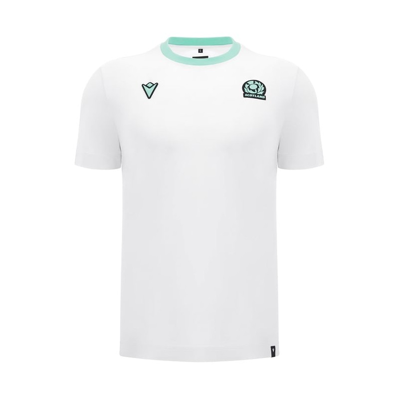 RUGBY SCHOTTLAND – TRIKOT ATHLEISURE BAUMWOLLE WEISS - MACRON - Saison 2024/25 RUGBY SCHOTTLAND – TRIKOT ATHLEISURE BAUMWOLLE WEISS - MACRON - Saison 2024/25