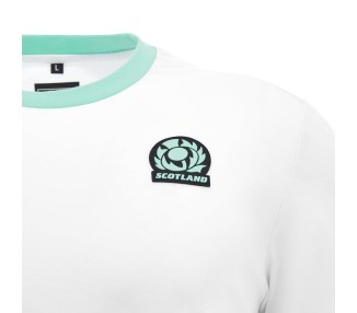 RUGBY SCHOTTLAND – TRIKOT ATHLEISURE BAUMWOLLE WEISS - MACRON - Saison 2024/25