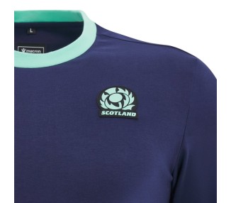 RUGBY SCHOTTLAND – TRIKOT ATHLEISURE BAUMWOLLE NAVY - MACRON - Saison 2024/25