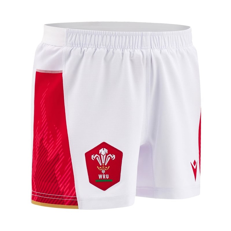 RUGBY WALES - MATCH SHORTS HOME - MACRON - Season 2024/25 RUGBY WALES - MATCH SHORTS HOME - MACRON - Season 2024/25