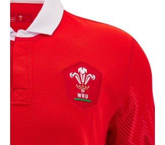 RUGBY WALES - TRIKOT BAUMWOLLE MATCH HOME MM - MACRON - Saison 2024/25