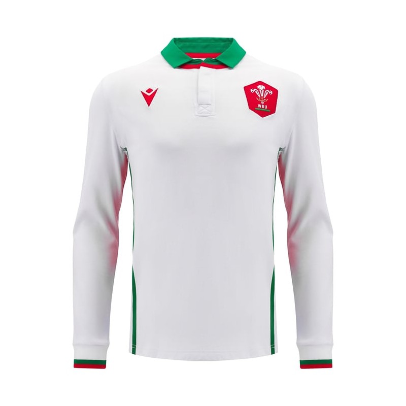 RUGBY GALES - CAMISETA COTON MATCH AWAY ML - MACRON - Temporada 2024/25 RUGBY GALES - CAMISETA COTON MATCH AWAY ML - MACRON - Temporada 2024/25